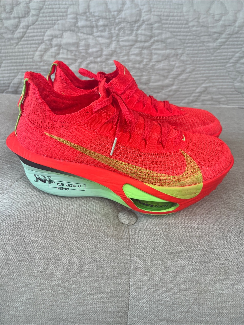 NWOT Nike Fly Plate Air Zoom Road Racing AF